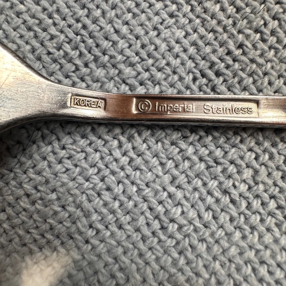 Vintage Imperial Stainless Steel Korea Dinner Fork Lot Of 4